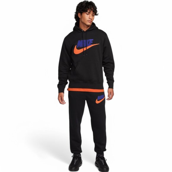 Nike Club Fleece Men's 2 PC Sweatsuit Hoodie + Joggers Fleece 2 piece Tracksui - Picture 13 of 16